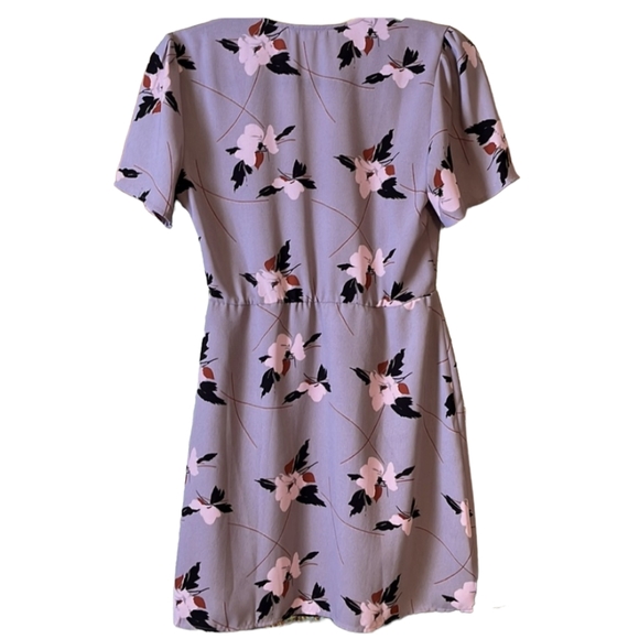 🐦- Leith sz S Dusky Light Purple Quail Cherry Blossom Dress - Picture 2 of 9